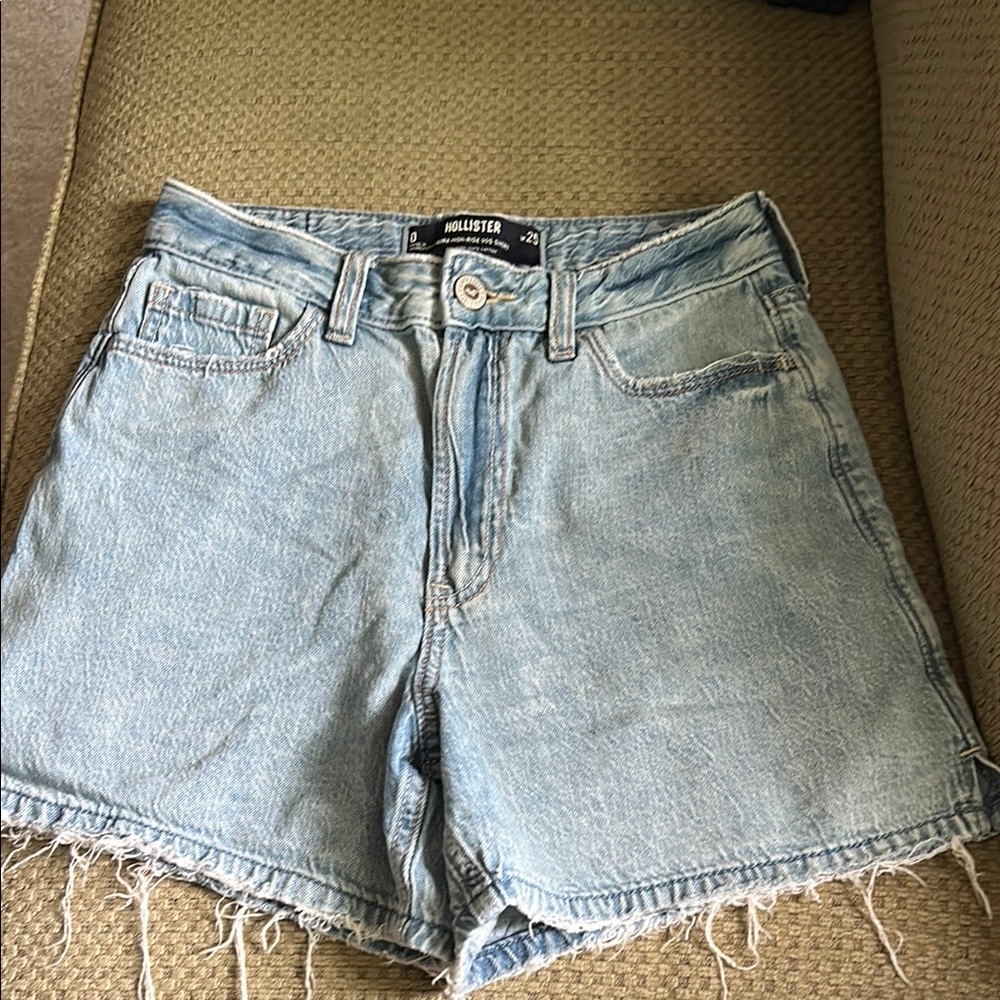 Hollister Light Blue Jean Shorts